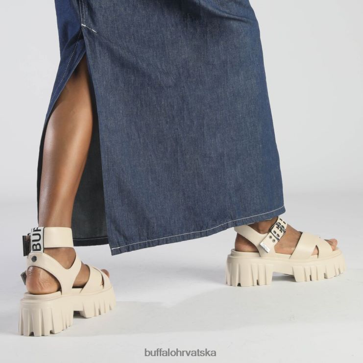 krema Buffalo veganske sandale s platformom s lavljim ogrlicama |sandale TDD6T182